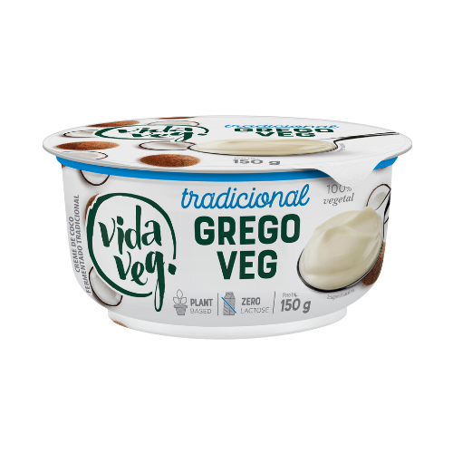 Iogurte Grego Tradicional GregoVeg Vegano Vida Veg – 150g